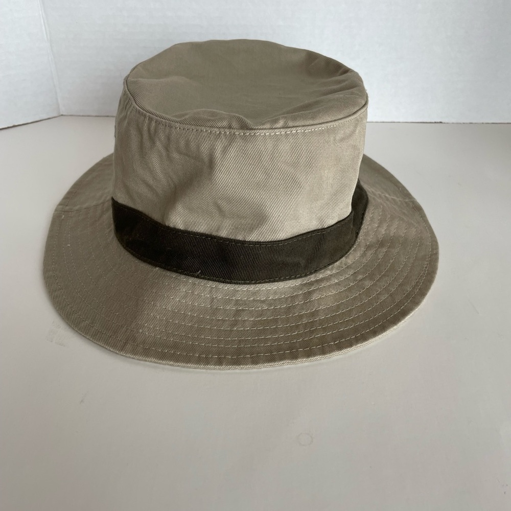 Eddie Bauer Kids Unisex XL Bucket Sun Hat in Khaki Cotton
